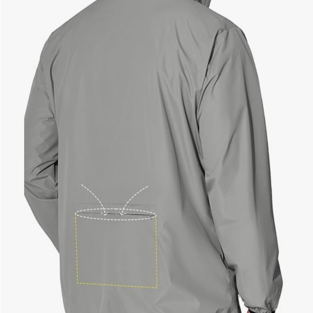 Men's Classic Gray Windbreaker